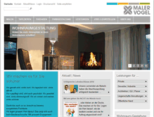 Tablet Screenshot of malervogel.ch